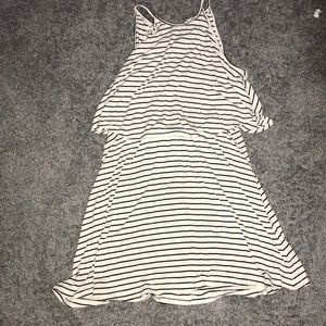 Black and White Striped Dress